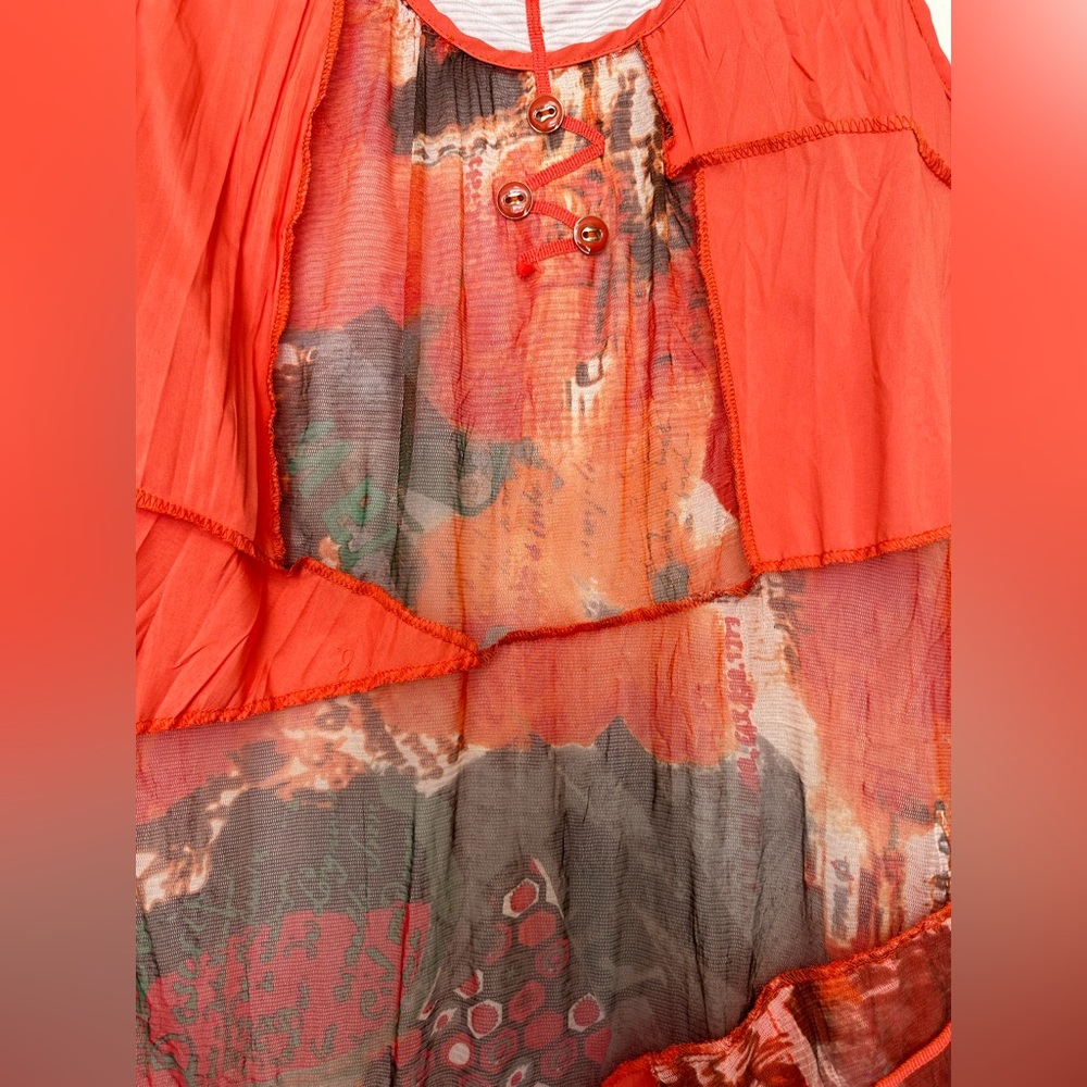 French Designer Y2k Patchwork Summer Mini Dress - image 3